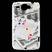 Coque HTC Wildfire G8 Paire d'as au poker 2
