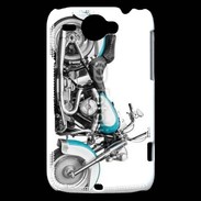 Coque HTC Wildfire G8 Vintage moto Harley