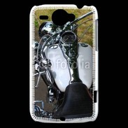Coque HTC Wildfire G8 Moto chromée
