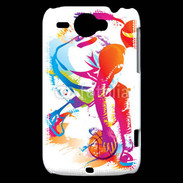 Coque HTC Wildfire G8 Basketteur coloré