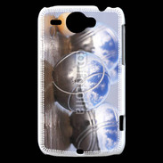 Coque HTC Wildfire G8 Boule de pétanque chromée