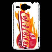 Coque HTC Wildfire G8 Cricket balle flamme