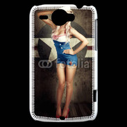 Coque HTC Wildfire G8 Femme mode militaire US