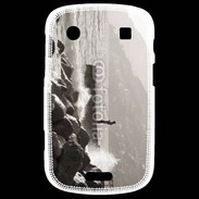 Coque Blackberry Bold 9900 Pêcheur noir et blanc