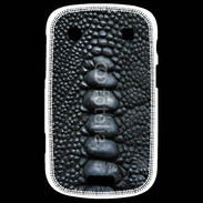 Coque Blackberry Bold 9900 Effet crocodile noir
