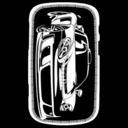 Coque Blackberry Bold 9900 Illustration voiture de sport en noir et blanc