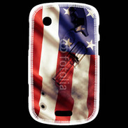 Coque Blackberry Bold 9900 Drapeau USA avec arme