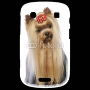 Coque Blackberry Bold 9900 Yorkie de face