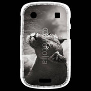 Coque Blackberry Bold 9900 Lionne en noir et blanc