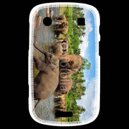 Coque Blackberry Bold 9900 Groupe d'éléphants à la rivière