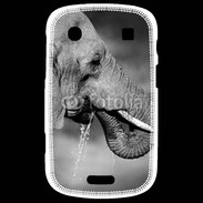 Coque Blackberry Bold 9900 Elephant d'Afrique en noir et blanc