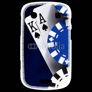 Coque Blackberry Bold 9900 Poker bleu et noir 2