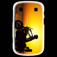 Coque Blackberry Bold 9900 Femme biker au couché de soleil