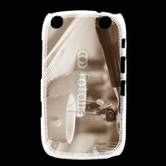 Coque Blackberry Curve 9320 Expresso noir et blanc