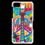 Coque Blackberry Z10 Peace love music 3