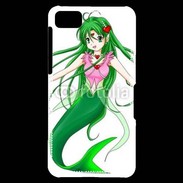 Coque Blackberry Z10 Fille manga verte