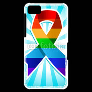 Coque Blackberry Z10 Rainbow Pride Ribbon