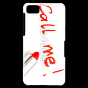 Coque Blackberry Z10 Call me en rouge à lèvres
