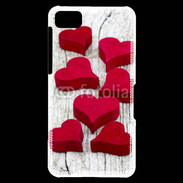 Coque Blackberry Z10 Coeur en bois