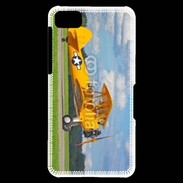 Coque Blackberry Z10 Avio Biplan jaune