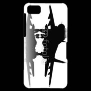 Coque Blackberry Z10 Silhouette avion de chasse