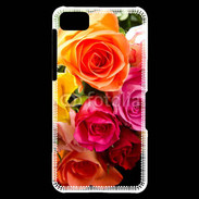 Coque Blackberry Z10 Bouquet de roses multicouleurs