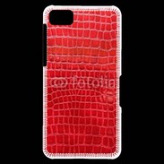 Coque Blackberry Z10 Effet crocodile rouge
