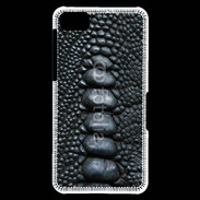 Coque Blackberry Z10 Effet crocodile noir
