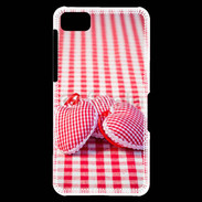 Coque Blackberry Z10 Mode vichy et petit coeur