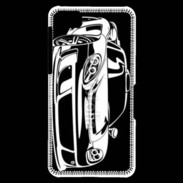 Coque Blackberry Z10 Illustration voiture de sport en noir et blanc