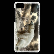 Coque Blackberry Z10 Ours blanc en colère