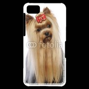 Coque Blackberry Z10 Yorkie de face