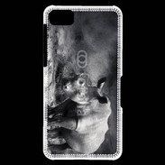 Coque Blackberry Z10 Rhinocéros noir et blanc