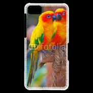Coque Blackberry Z10 Couple d'oiseaux colorés
