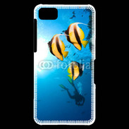 Coque Blackberry Z10 Poisson jaune et noir