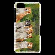 Coque Blackberry Z10 Groupe de 5 chiens Border Collie