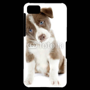 Coque Blackberry Z10 Chiot Colley marron et blanc