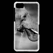 Coque Blackberry Z10 Elephant d'Afrique en noir et blanc