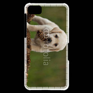 Coque Blackberry Z10 Chiot labrador avec pomme de pin