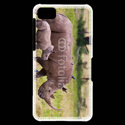 Coque Blackberry Z10 Rhinocéros et son petit