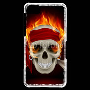Coque Blackberry Z10 Tête de mort en flamme