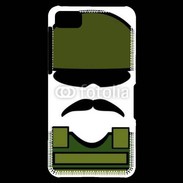 Coque Blackberry Z10 Moustache militaire
