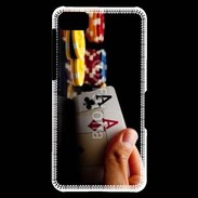 Coque Blackberry Z10 Poker paire d'as