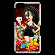 Coque Blackberry Z10 Lady au casino