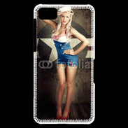 Coque Blackberry Z10 Femme mode militaire US