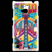 Coque Nokia Lumia 720 Peace love music 3