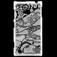 Coque Nokia Lumia 720 Tissus glamour noir et blanc