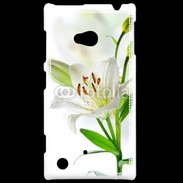 Coque Nokia Lumia 720 Fleurs de Lys blanc