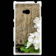 Coque Nokia Lumia 720 Fleurs sur fond en bois