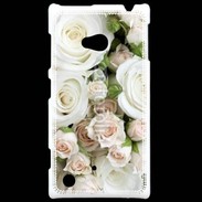Coque Nokia Lumia 720 Rose blanche et rose 5